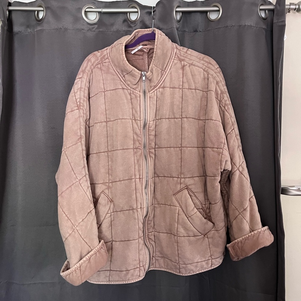 Free People Dolman Quilted Knit Jacket